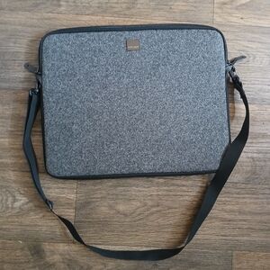 New Acme Made Gray Wool Laptop Bag.
